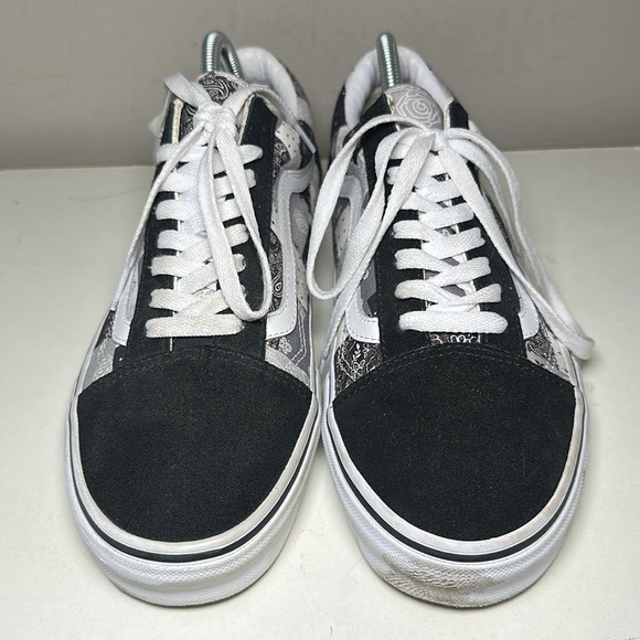 Vans customs Black and White Patchwork old skool Sneakers - Picture 4 of 8